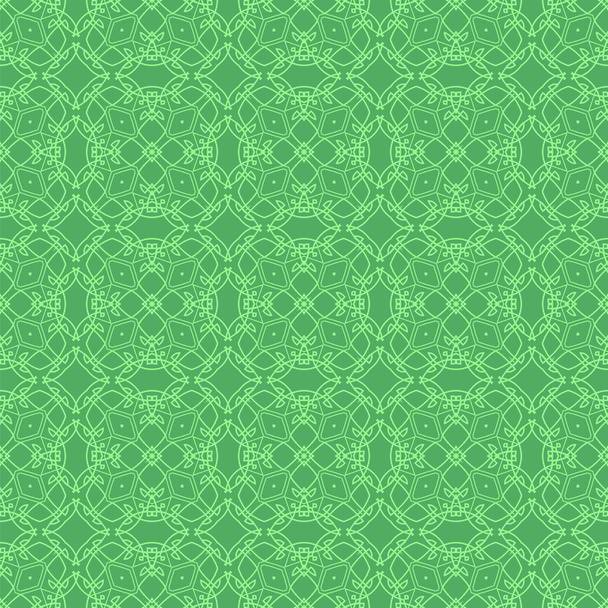 Modèle de ligne sans couture ornementale verte. Texture infinie. Ornement géométrique oriental
 - Photo, image