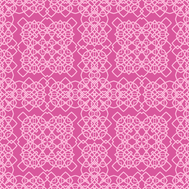 Ροζ καλλωπιστικών άνευ ραφής γραμμή μοτίβο. Ατελείωτες υφή. Ανατολίτικο γεωμετρικό κόσμημα - Φωτογραφία, εικόνα