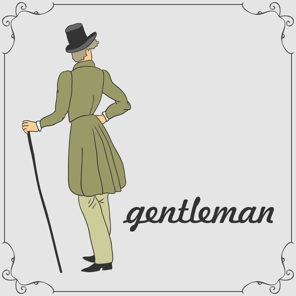 Stylish gentleman - Wektor, obraz