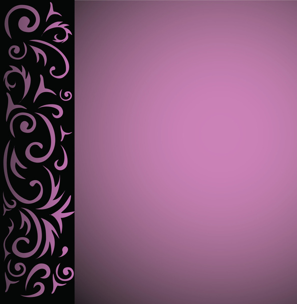 Ornamental floral frame, vector background - Διάνυσμα, εικόνα