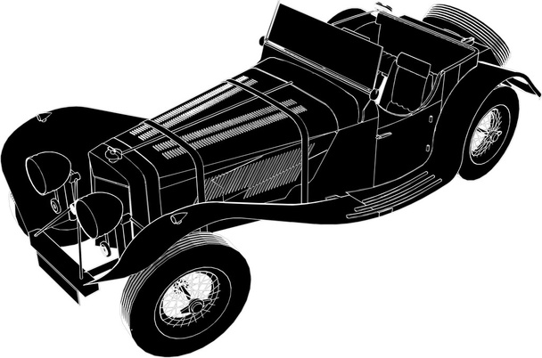 Автомобиль Oldsmobile вектор - Вектор,изображение