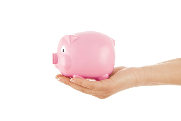 Piggy Bank in hand - Photo, Image
