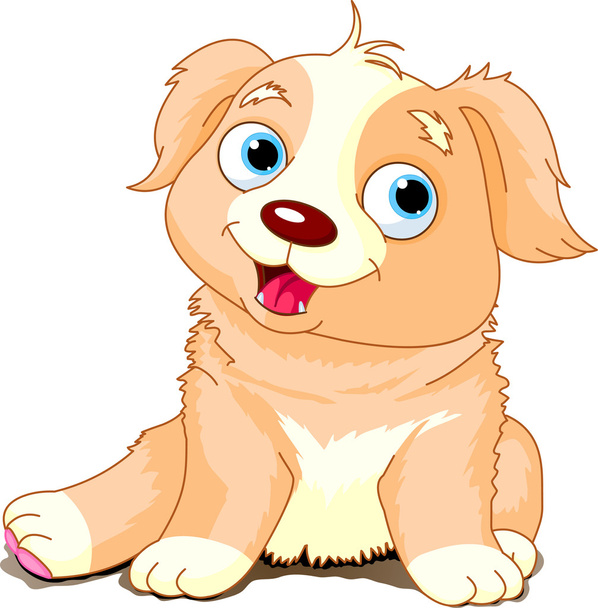 Funny Puppy - Вектор,изображение