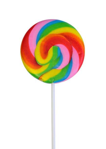 Colourful lollipop isolated on white background - Photo, Image