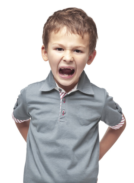 Child with angry expression - Foto, immagini