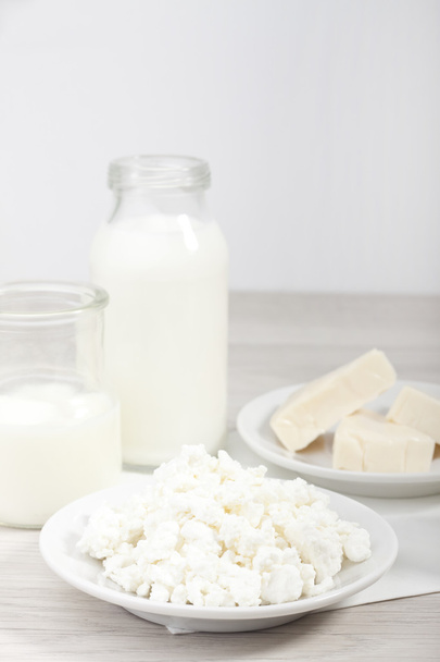 milk products - Foto, afbeelding