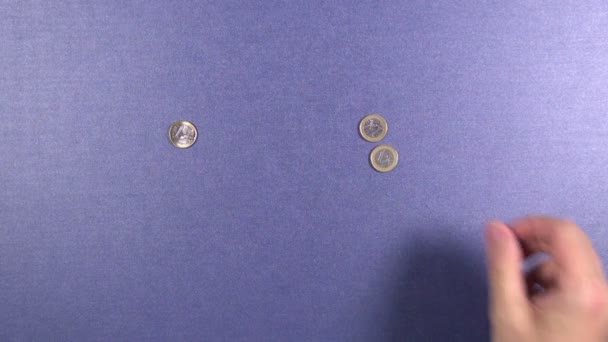 distribuci jedno euro mince - Záběry, video
