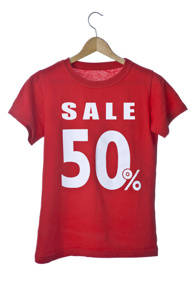 Sale Shirt with hanger - Photo, Image