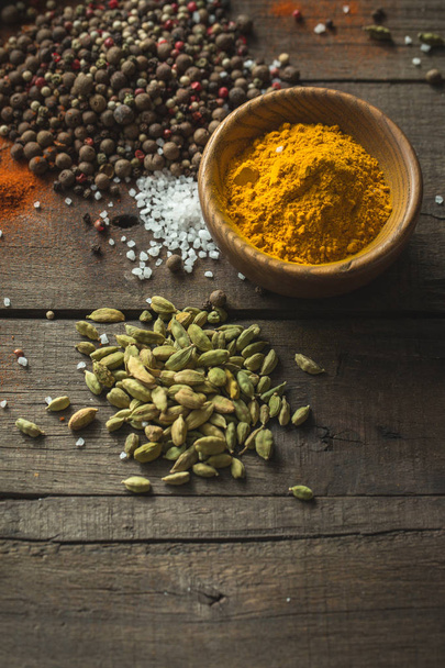 Variety of spices and herbs. - Zdjęcie, obraz