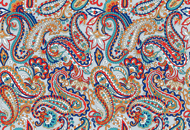 Naadloze Indiase paisley patroon - Foto, afbeelding