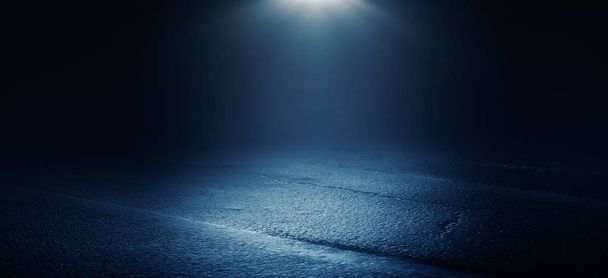 Фон мокрого асфальта, отражение ночного света города, неоновый свет, дым
 - Фото, изображение