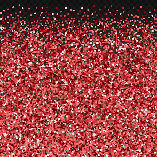 Confettis étincelants luxe or rouge paillettes. Scatte - Vecteur, image