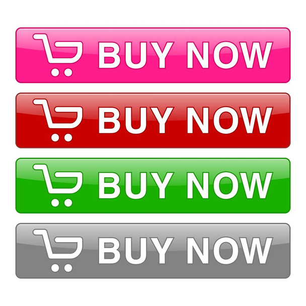 Add To Cart Buttons icons set. Shopping logo. - Vektor, obrázek
