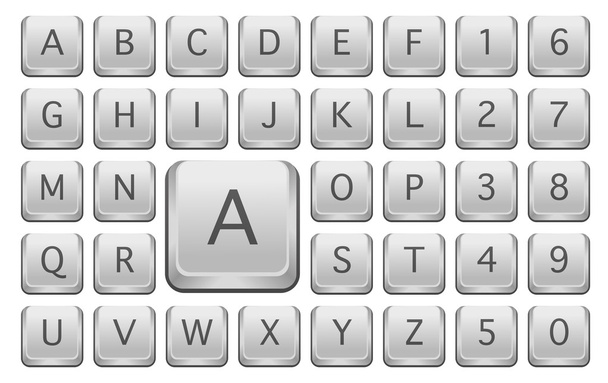 Keyboard Keys - Vector, afbeelding
