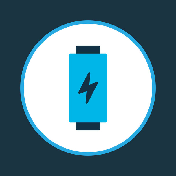 Icône de batterie symbole coloré. Élément de charge isolé de qualité Premium dans un style tendance
. - Photo, image