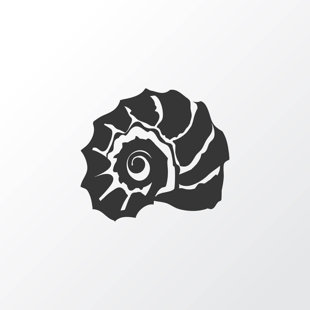 Shell icon symbol. Premium quality isolated scallop element in trendy style. - Vector, Image