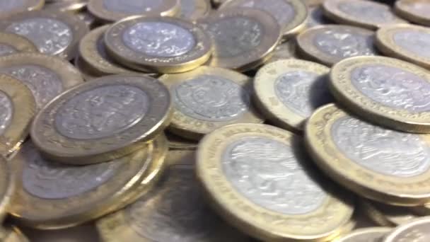 Mexikói valuta (Pesos) pörgés - Felvétel, videó