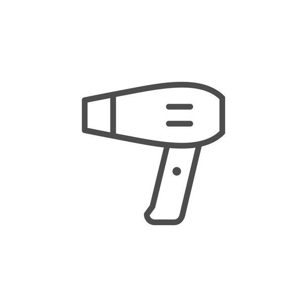 Hair dryer line icon - Vector, Image