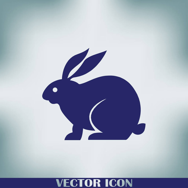 Simple Flat Running Rabbit Logo Design Template. Suitable for Rabbit Pet  Shop Delivery Sport Business Brand Company Etc.