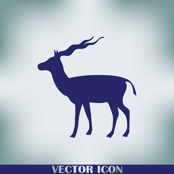 Silhouette vectorielle de la Gazelle (antilope) en cours d'exécution
. - Vecteur, image