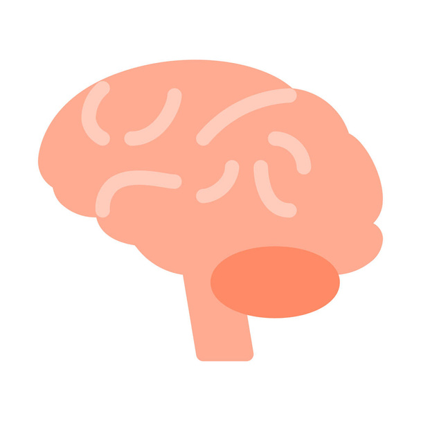 Brein neurologie afdeling pictogram, eenvoudige vectorillustratie - Vector, afbeelding
