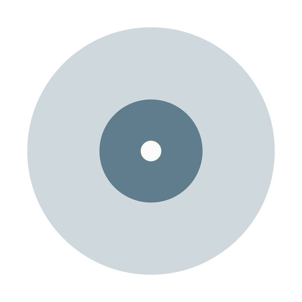 Prázdná ikona disku CD-ROM, jednoduché vektorové ilustrace - Vektor, obrázek