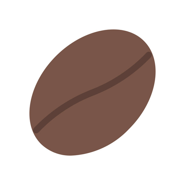 Icona di chicco di caffè tostato, semplice illustrazione vettoriale
 - Vettoriali, immagini