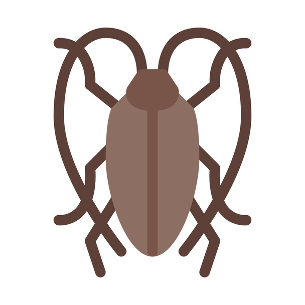 Csótány vagy rovar ikon, egyszerű vektoros illusztráció - Vektor, kép