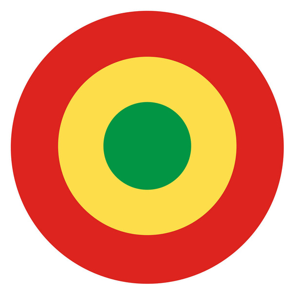 Congo país redondel bandera basado en símbolo redondo
 - Foto, imagen