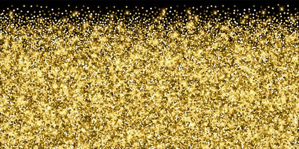 Jiskřivé zlaté luxusní třpytivé konfety. Scattere - Vektor, obrázek