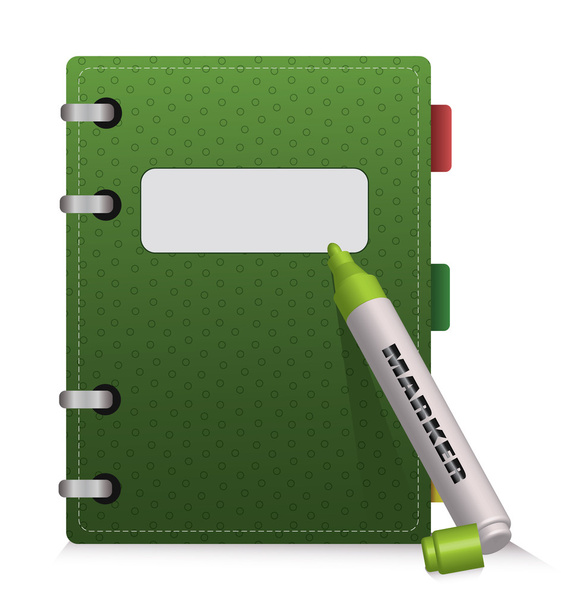 Green Diary - Вектор, зображення