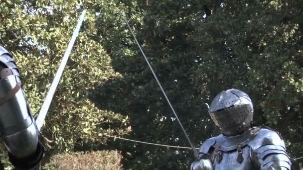 Średniowieczny rycerz - Materiał filmowy, wideo