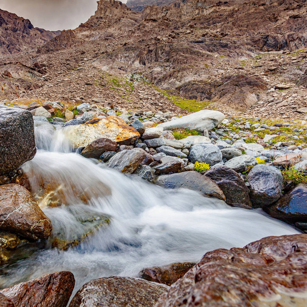 spring rapids in the high mountains - Photo, Image