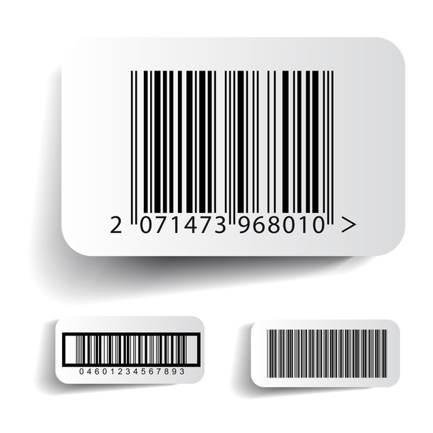 Ensemble d'étiquettes à code-barres vecteur
 - Vecteur, image