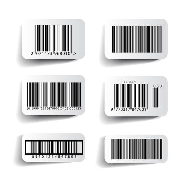 vetor de conjunto de etiquetas de código de barras
 - Vetor, Imagem