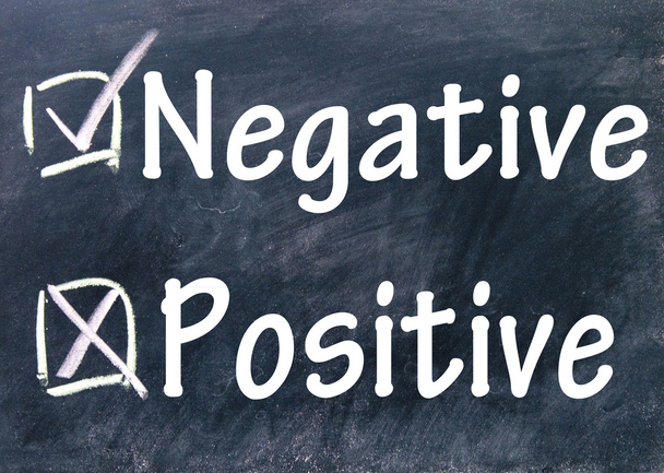 Negative und positive Entscheidung - Foto, Bild