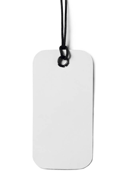 Белый ценник изолирован
 - Фото, изображение