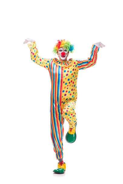 Funny clown isolated on white background - Фото, зображення