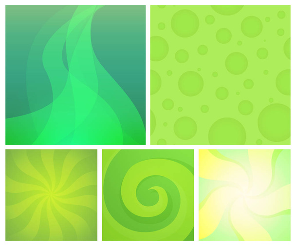 Set of Abstract Backgrounds - Vector element design with colorful bright wallpaper. - Vector, Image