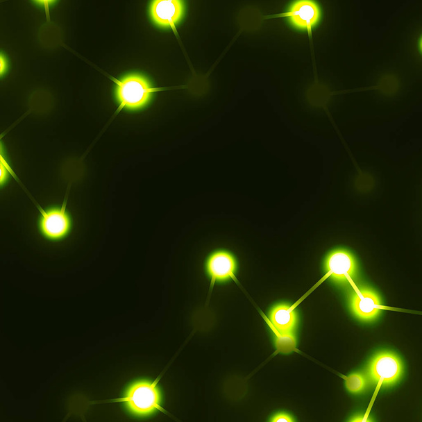 Molekulární struktura Dna, abstraktní pozadí zářící Neon - Vektor, obrázek