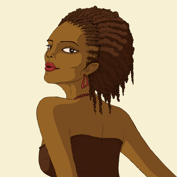 Black Woman - Vector, Image