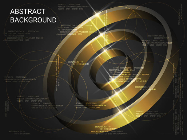 Geometric circles sparkle on the background. - Vector, Image
