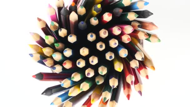 Color pencils for drawing in motion - Footage, Video