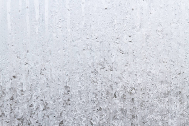 Frosty patterns on a frozen ice box in the early morning - Fotoğraf, Görsel