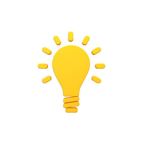 Лампочка, нова ідея об'ємна 3d піктограма зображення
 - Фото, зображення