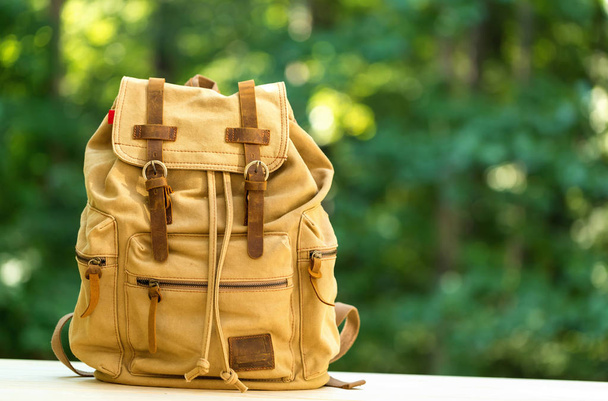 A rustic backpack - Foto, Bild