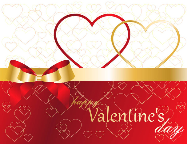 Valentine's day greeting card - Vector, Image