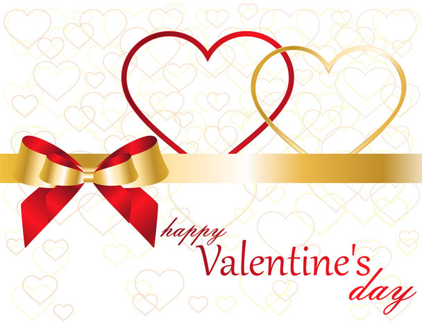 Valentine's day greeting card - Διάνυσμα, εικόνα