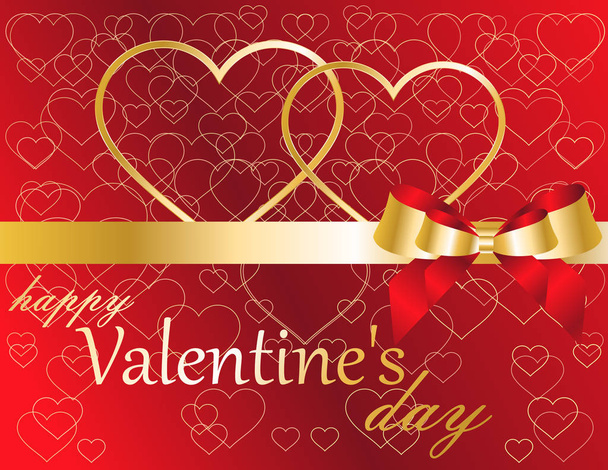 Valentine's day greeting card - Διάνυσμα, εικόνα
