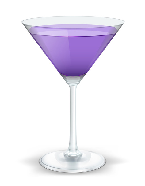 cocktail triangular purple - Διάνυσμα, εικόνα